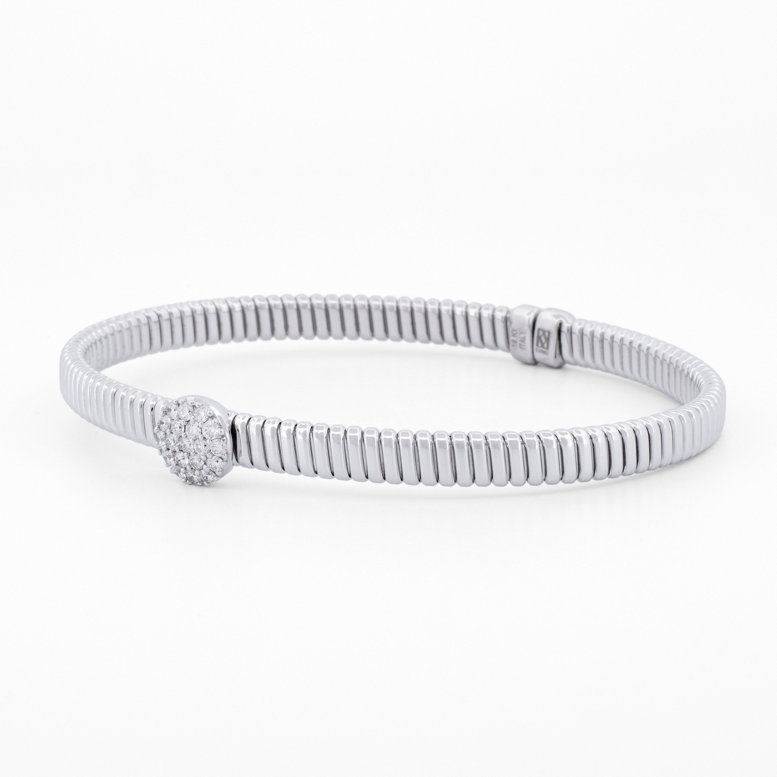 Tubogas Cuff with Circular Diamond Pavé