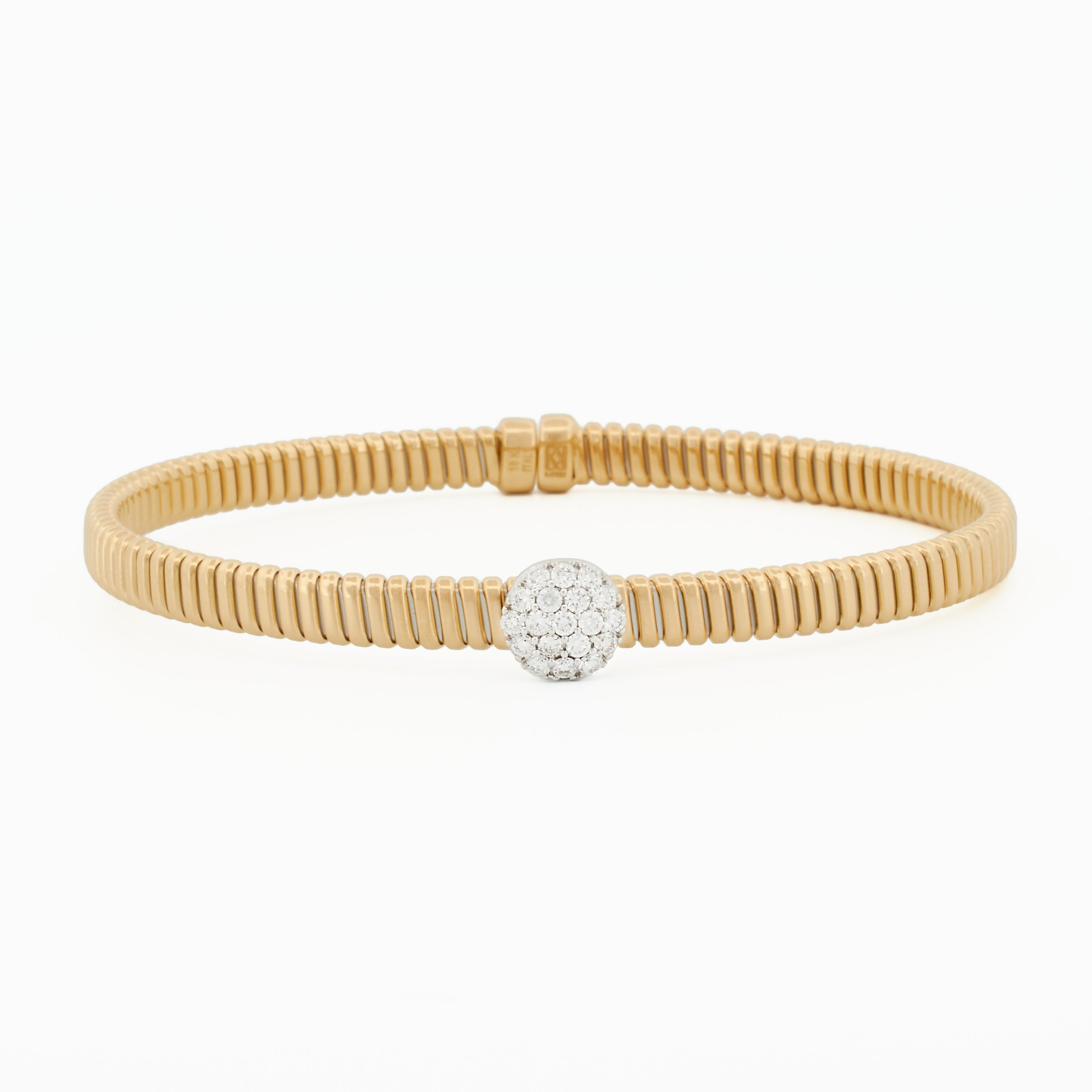 Tubogas Cuff with Circular Diamond Pavé