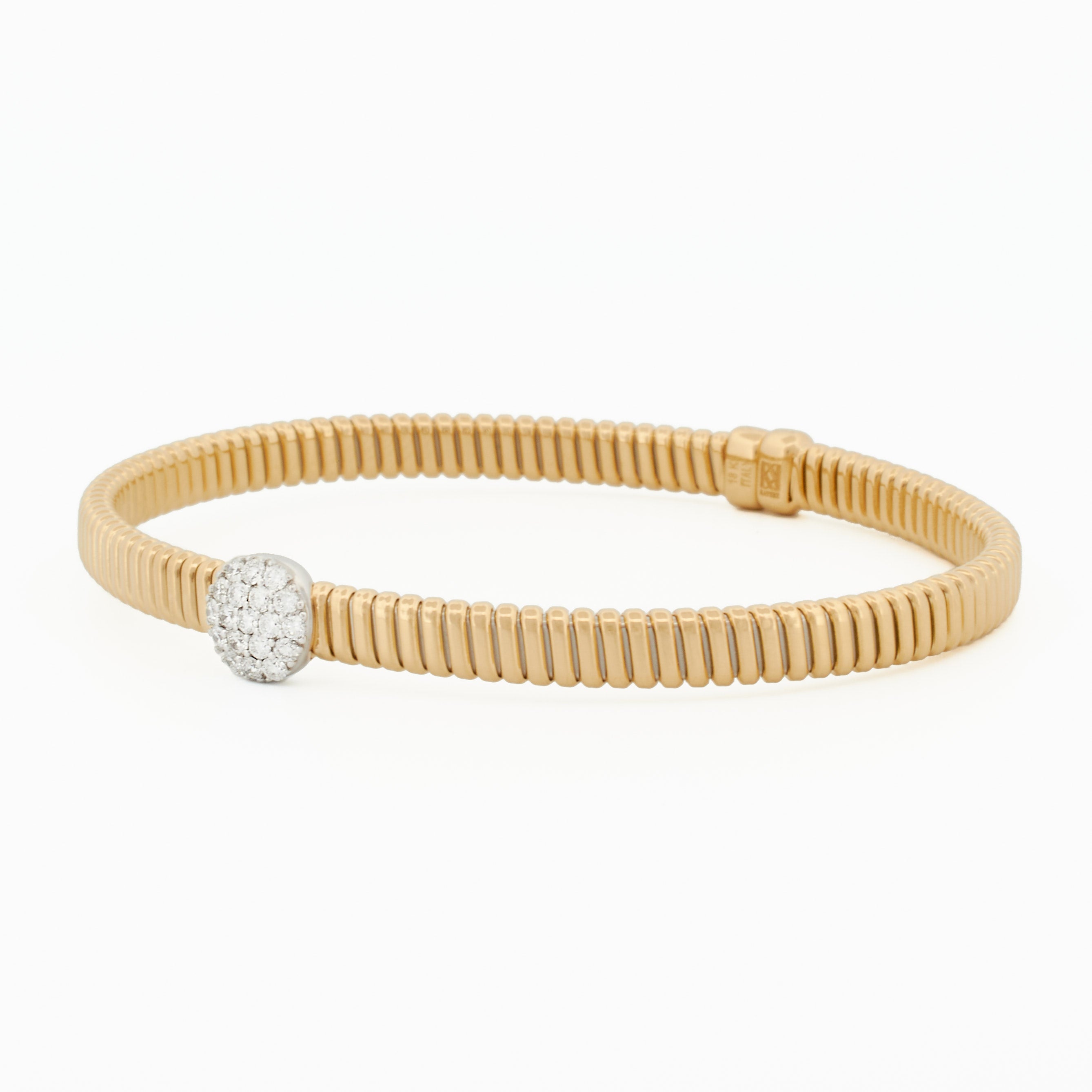 Tubogas Cuff with Circular Diamond Pavé