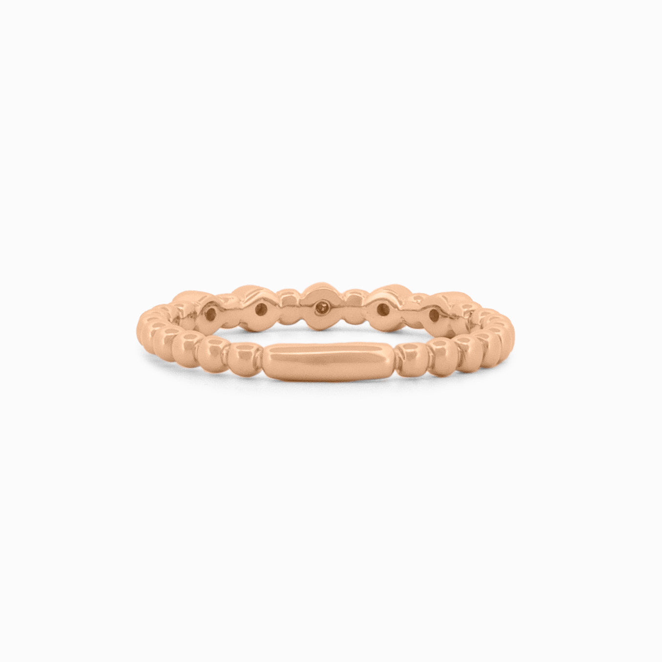 Delicate Gold Ring with Five Diamonds