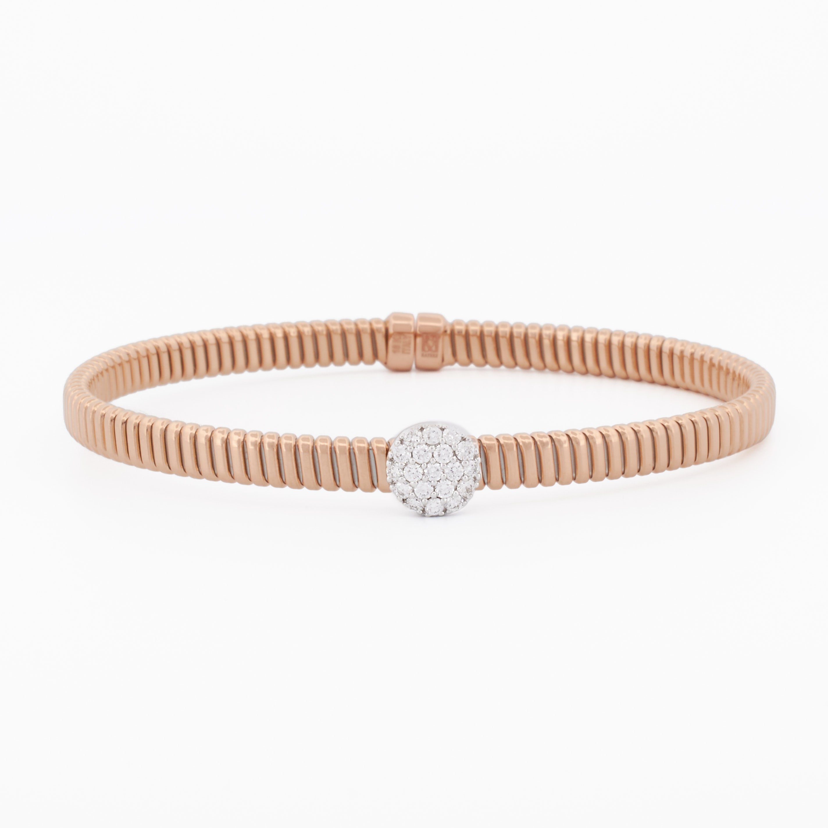 Tubogas Cuff with Circular Diamond Pavé