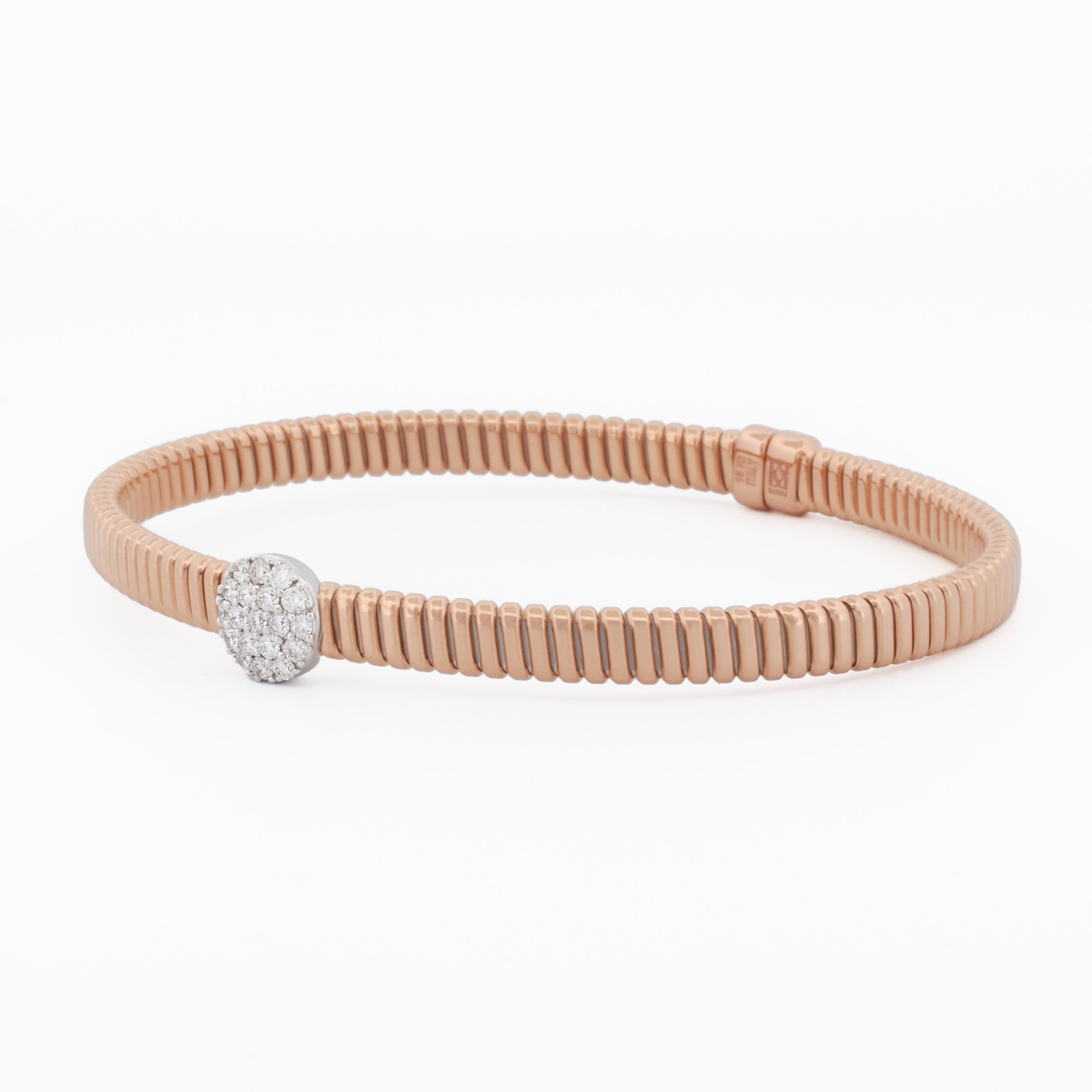 Tubogas Cuff with Circular Diamond Pavé