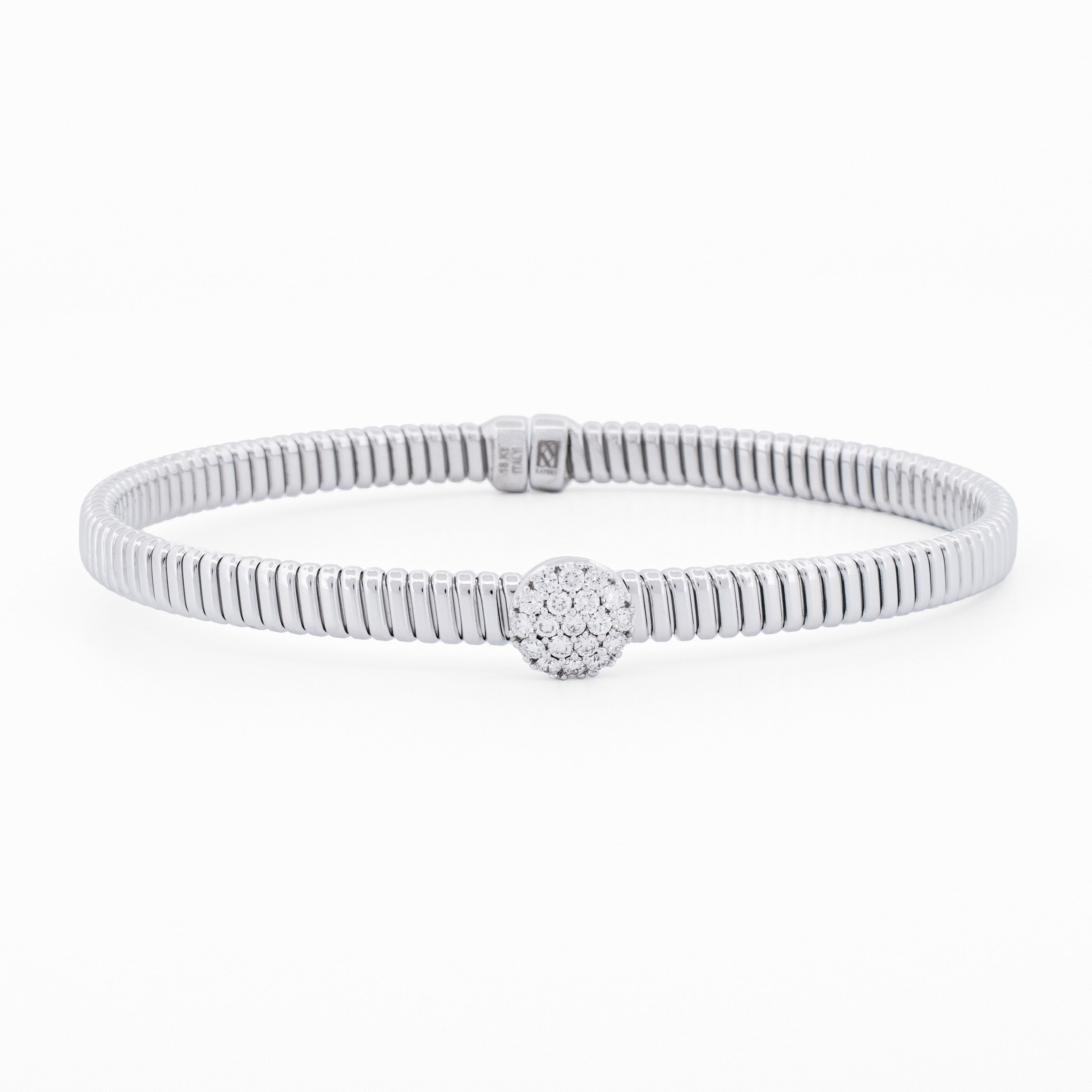 Tubogas Cuff with Circular Diamond Pavé