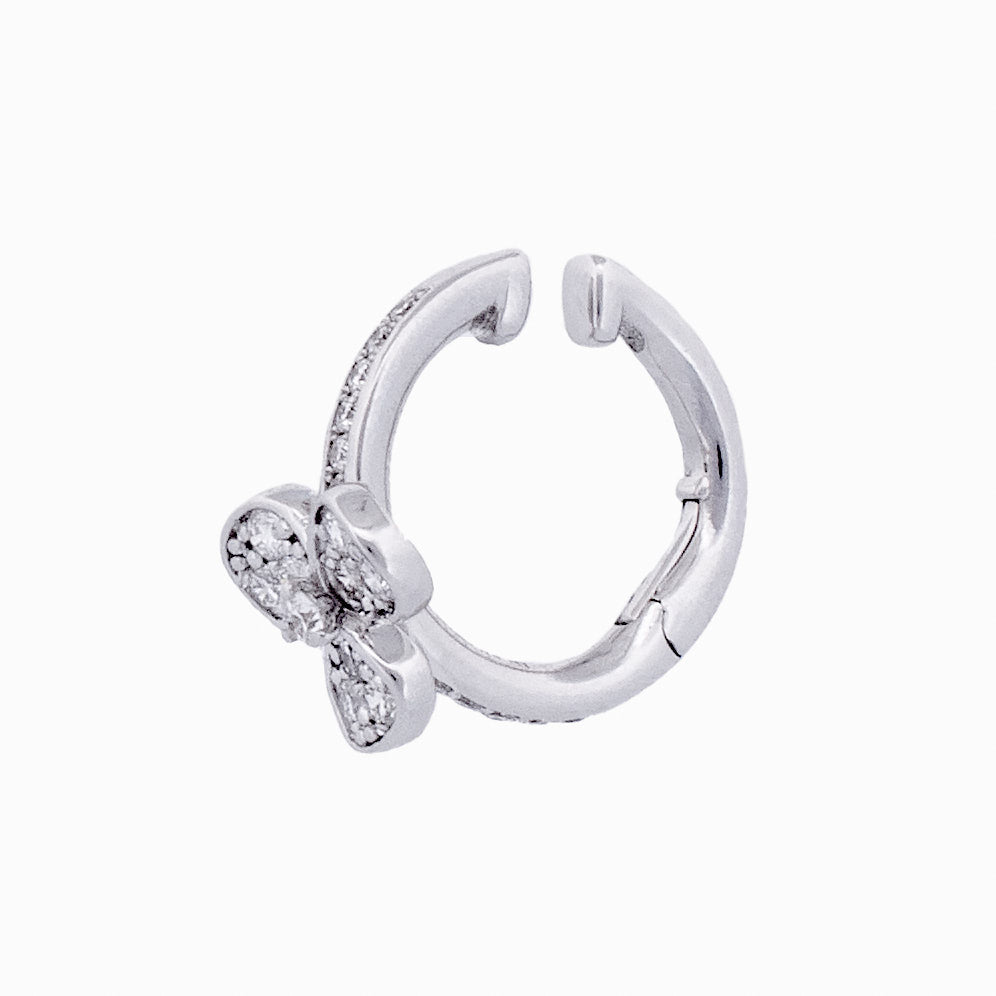 Three Petal Flower Ear Cuffs