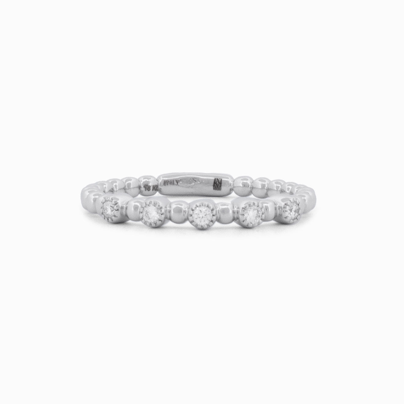 Delicate Gold Ring with Five Diamonds