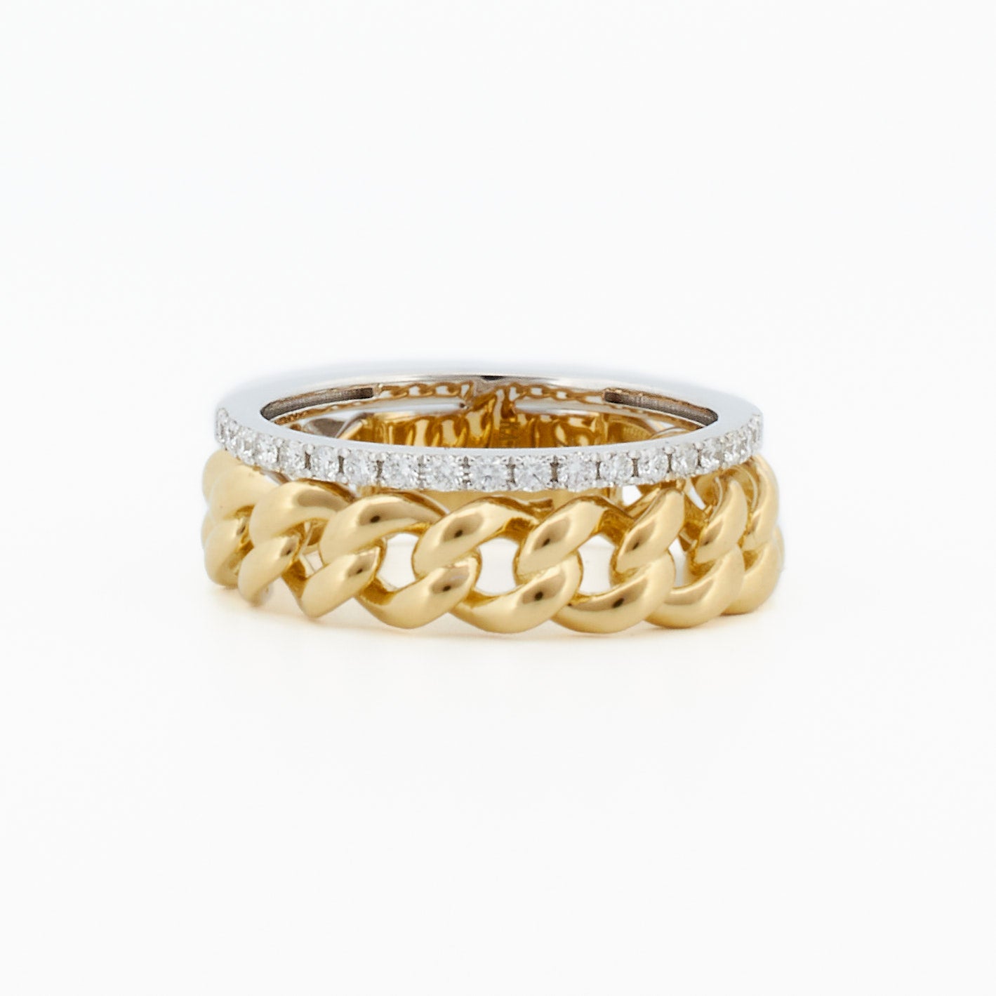 Chain Band with Diamond Accent