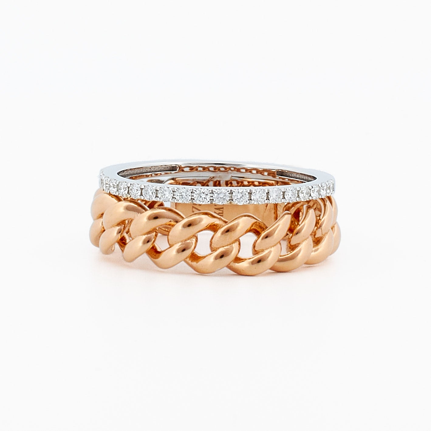 Chain Band with Diamond Accent